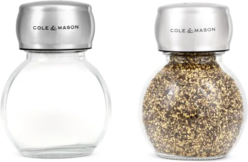 Cole & Mason Darlington - Juego de salero y pimentero, salero y pimentero, accesorios para el hogar y la cocina, esenciales de cocina, juego de