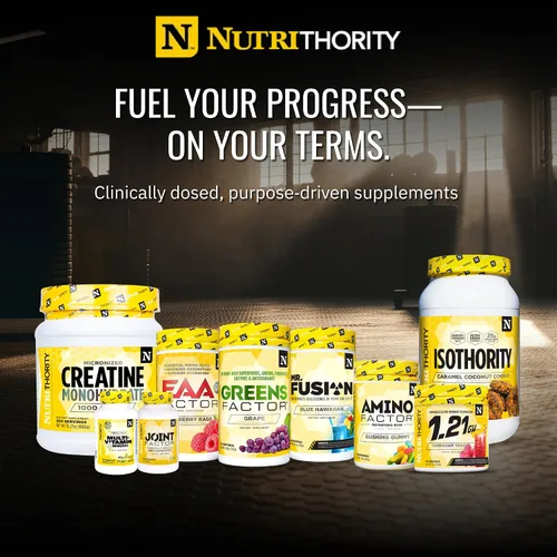 Miniatura 9 de Nutrithority - Polvo de proteína de suero aislado Isothority con proteína ultraabsorbible y BCAA para construir músculo y acelerar la recuperación