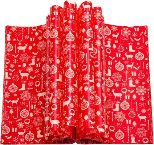 Miniatura 16 de 100 piezas de hojas de papel encerado de Navidad para alimentos, papel para envolver sándwiches, envoltorios para delicatessen, forros impermeables