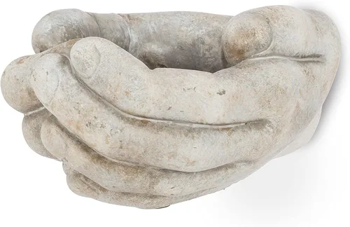 Miniatura 6 de Abbott Collection - Macetero pequeño con ventosas Para suculentas y plantas pequeñas, cemento, gris, 5.5 pulgadas de ancho