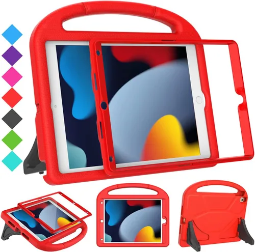 Miniatura 10 de SUPLIK Funda para niños para iPad de 9ª/8ª/7ª generación, 10.2 pulgadas 2021/2020/2019 con protector de pantalla, duradera a prueba de golpes