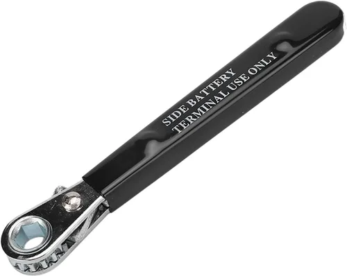 Llave de batería de terminal lateral de 5/16 pulgadas, herramienta de trinquete de 6 puntos con mango aislado para reparación de automóviles, se