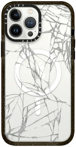 Miniatura 441 de Funda Impact de CASETiFY para iPhone 13 Pro Max con Magsafe - Estuche Claro Cuento de Invierno - Claro Negro Estuche transparente Winter Tale