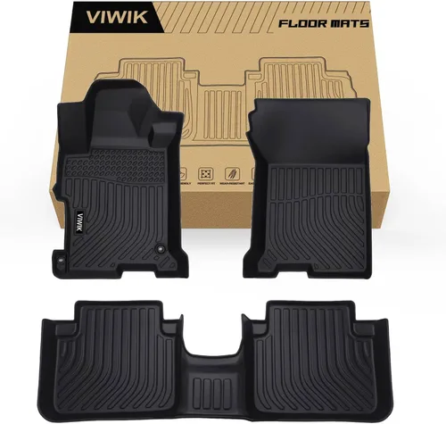 VIWIK Alfombrillas para Honda Accord 2013 2014 2015 2016 2017, Alfombrillas Automotrices para Todo Tipo de Clima para Accord 2013-2017,