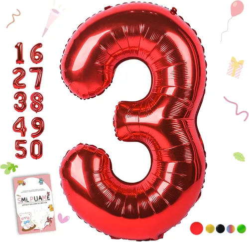 Miniatura 180 de Globos de números de 40 pulgadas del 0 al 9 dorados grandes del número 0, globos digitales para suministros de decoración de celebración de fiesta