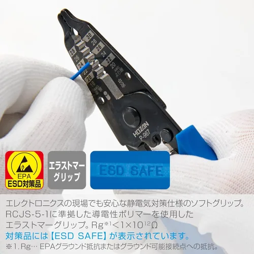 Miniatura 7 de Hozan P-967 Pelacables para alambre fino