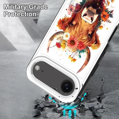 Miniatura 2 de Funda para iPhone Air con soporte integrado, a prueba de golpes, polvo y caídas, 3 capas, grado militar, funda protectora para iPhone Air de 6.5