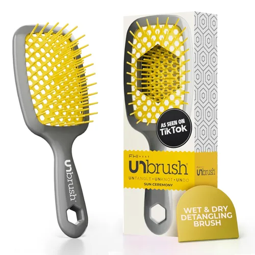 Miniatura 22 de FHI Heat UNbrush - Cepillo desenredante para cepillar sin dolor en cabello húmedo o seco — Cerdas antiestáticas DuoFlex duraderas, mango ligero
