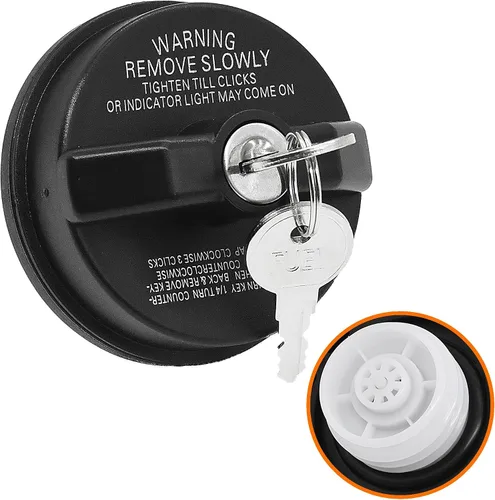 Miniatura 5 de Tapa de combustible con bloqueo para tanque de combustible con rosca 10504 para FORD F150 F250 F250 F350 F450 V8