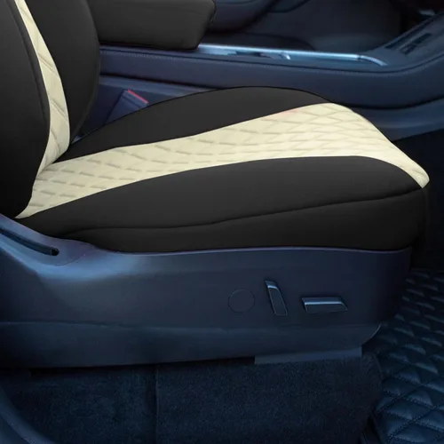 Miniatura 6 de FH Group Fundas de asiento de automóvil de ajuste personalizado hechas específicamente para Tesla Model Y Ultraflex 2020-2025, fundas de asiento