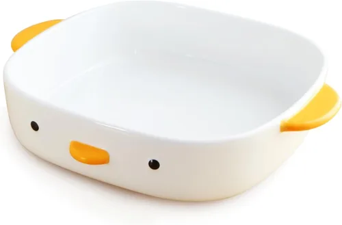 Miniatura 9 de PURROOM Tazón Divertido de Pato Lindo, Tazones de Sopa de Cerámica de Seguridad con Esmalte Hecho a Mano de 17oz, Tazón de Arroz de 4.6''. (500ML)