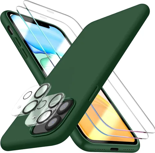 Miniatura 7 de Funda de silicona para iPhone 11 con protector de pantalla, funda de silicona para iPhone 11 i Phone 11 funda para, delgada funda protectora