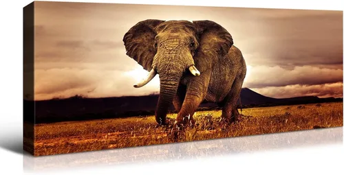 Miniatura 47 de YONICA Lienzo de pared de animales de la naturaleza, pintura de pared de águila, impresión artística de águila calva voladora impresa en lienzo