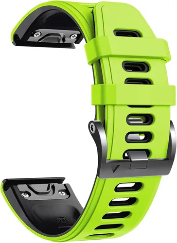 Miniatura 13 de COOVS Correa de silicona de liberación rápida de 1.024 in y 0.866 in para Garmin Fenix 7 7X 6X Pro 5X 3 3HR Easyfit para reloj Garmin Fenix 6 6 Pro
