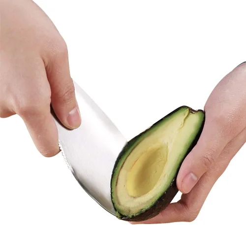 Miniatura 4 de Cortador de aguacate, cortador de aguacate multifunción 3 en 1, rebanada de acero inoxidable de alta calidad, aguacates para hoyos y cucharas