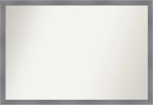 Miniatura 499 de Amanti Art Espejo personalizado, espejo de baño gris plomo a rayas, espejo de pared o espejo de tocador de baño sobre el fregadero