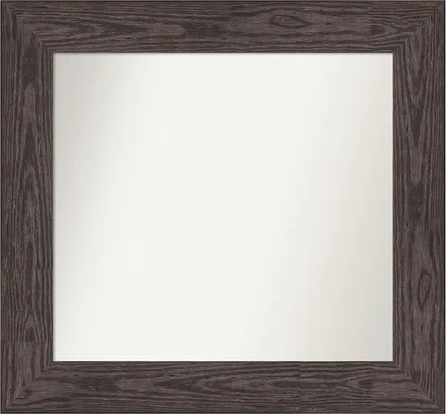 Miniatura 565 de Amanti Art Espejo personalizado, espejo de baño negro puente, espejo de pared o espejo de tocador de baño sobre el fregadero (26 x 26 pulgadas)