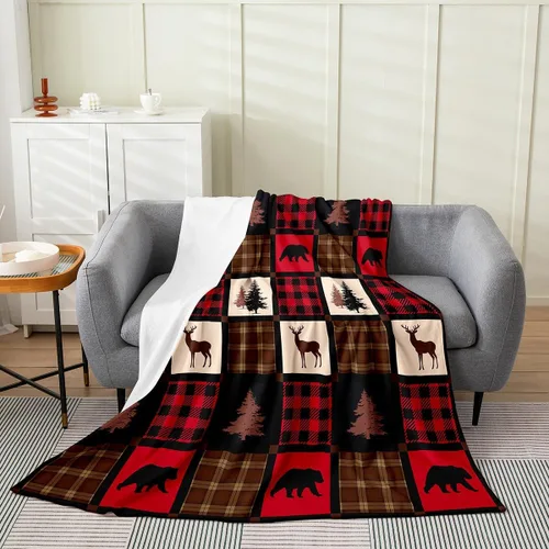 Miniatura 15 de Erosebridal Manta de pingüino de 40 x 50 pulgadas para niños y niñas, manta de franela gris blanca y negra con diseño de animales antárticos