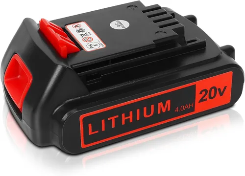 Batería de 20V para Black+Decker de litio: baterías de 20 voltios Max 4.0 ah de reemplazo compatibles con herramientas eléctricas inalámbricas XR