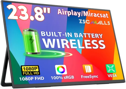 Miniatura 8 de ZSCMALLS Monitor portátil, monitor portátil de 15.6 pulgadas, 1080P FHD, monitor USB-C HDMI, pantalla de computadora IPS segunda pantalla, pantalla