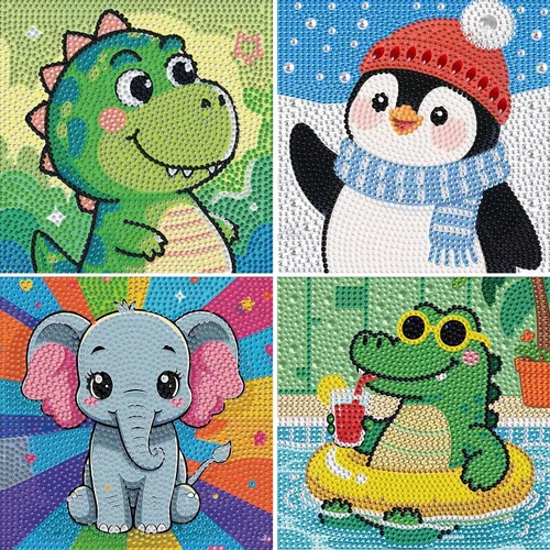 Miniatura 14 de UiSdfuy Kits de arte de diamantes para niños, artes y manualidades de 8, 9, 10, 11 y 12 años, arte de diamantes para niños, arte de gemas paquete
