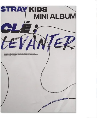 Stray Kids - Mini álbum - Clé: Levanter [CLE ver. ] CD + Photobook + tarjetas de fotos QR + regalo gratis