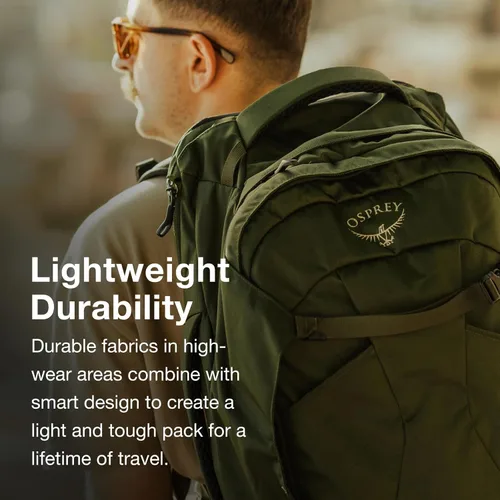 Miniatura 3 de Mochila de viaje Osprey Farpoint 40L para hombre, gris visión de túnel Tunnel Vision Gris