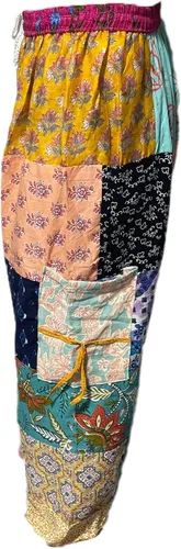 Miniatura 2 de Unisex Hecho A Mano Boho Hippie Aladdin Alibaba Harem Yoga Pantalones Multicolor Talla única, Multi