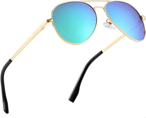 Miniatura 42 de Gafas de sol polarizadas de aviador pequeñas para niñas y niños de 4 a 16 años