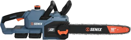 Miniatura 9 de SENIX Motosierra eléctrica, motosierra con cable de 18 pulgadas, sierra de cadena de 15 amperios para cortar madera, recortar árboles, herramienta