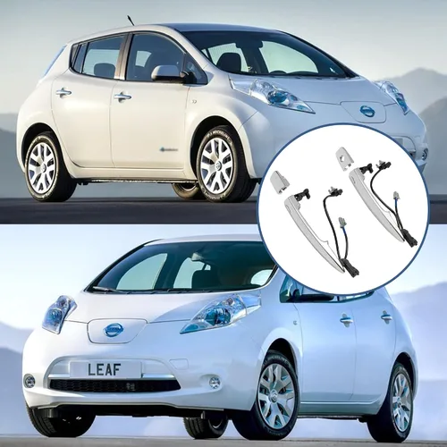 Miniatura 5 de Manija de puerta del conductor cromada, compatible con Nissan Sentra Murano Maxima Leaf 2009-2018, con sensor y sistema de entrada inteligente sin