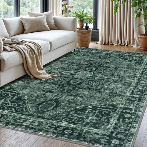 Miniatura 82 de KOZYFLY Alfombra Pequeña de Área 2x3 Pies Alfombras para Entrada Lavable Boho Alfombra de Entrada Antideslizante Tapete de Puerta Interior Entrada
