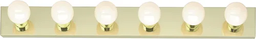 Miniatura 6 de Nuvo Lighting SF77/188 Lámpara de Tocador Transicional de Tres Luces en Acabado de Latón Pulido/Fundido