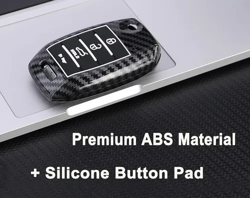 Miniatura 3 de Funda para llavero Kia Rio Optima Soul Sportage Sorento ABS Carbon