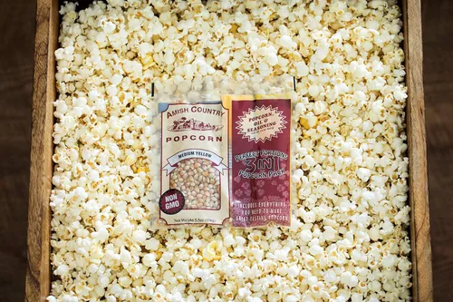 Miniatura 4 de Amish Country Popcorn Paquetes de palomitas de maíz de grano amarillo medio todo en uno, medidos previamente para máquinas de palomitas de maíz e