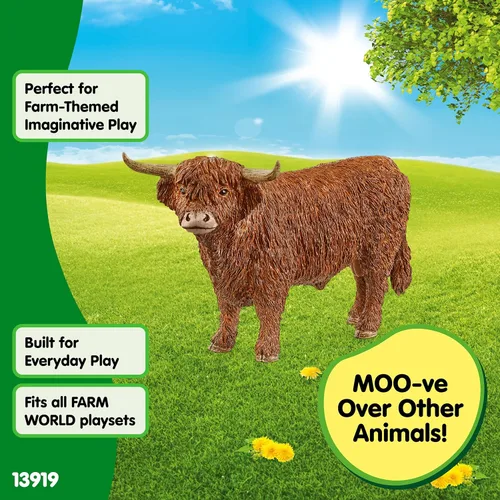 Miniatura 6 de Schleich Farm World - Figura de vaca Braunvieh - Juguete de animal de granja altamente detallado y duradero, juego divertido y educativo para niños