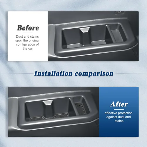 Miniatura 5 de BIBIBO 22 alfombrillas para Lexus GX 550 2024 2025 2025 2025 GX550 (Premium/Lujo/Overtrail), almohadillas de ranura para puerta de automóvil 2024