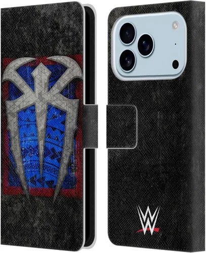 Miniatura 92 de Head Case Designs Officially Licensed WWE Distressed Logo Roman Reigns Leather Wallet Case Compatible with Apple iPhone 11