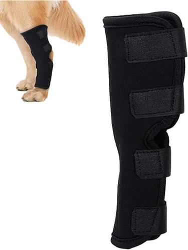 Miniatura 9 de Coderas para perro, cómoda funda elástica ajustable para patas de perro para dejar de lamer, manga protectora de recuperación para perro, soportes