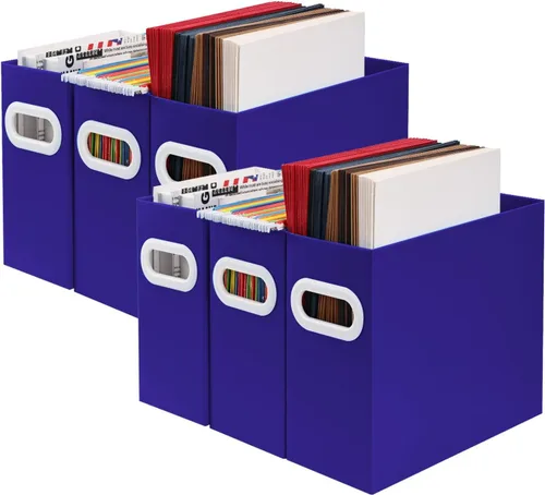 Miniatura 29 de Organizador de archivos colgante, organizador de carpetas de archivos de cartón para tamaño carta, caja de almacenamiento de documentos
