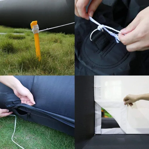 Miniatura 5 de Pantalla de cine inflable de 20 pies, pantalla de proyección delantera y trasera, sin costuras, ideal para noches de cine, fiestas en la piscina