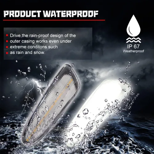 Miniatura 7 de Lámpara LED blanca de lente transparente compatible con Toyota SUPRA MK.4 1997 1998 y Toyota Celica 2000-2005 Luz de marcador lateral de Lente