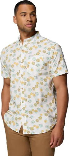 Miniatura 5 de Columbia - Camisa de manga corta para hombre Rapid Rivers con estampado, con cómodo elástico Colegial Navy Outback