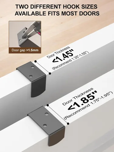 Miniatura 3 de Delamu Organizador de despensa de 9 niveles para colocar sobre la puerta, organizadores y almacenamiento ajustables para puertas de despensa, cesta