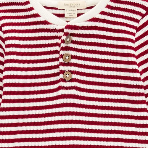 Miniatura 3 de Burt's Bees Baby Baby Boys' Long Sleeve Buttoned One piece Romper Jumpsuit