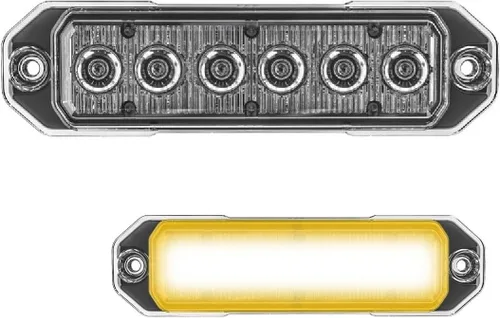 Miniatura 8 de SpeedTech Lights Z-6 TIR - Luz estroboscópica LED de montaje en superficie, 6 LED, faro de advertencia de peligro de rejilla de 18 W para vehículos