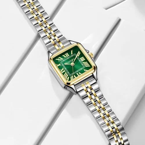 Miniatura 3 de Classic Relojes cuadrados de mujer con números romanos, de vestir, informal
