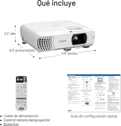 Miniatura 7 de Epson Home Cinema 980 Proyector 3LCD de 3 chips 1080p, 4,000 lúmenes de brillo de color y blanco, transmisión/juegos/cine en casa, altavoz