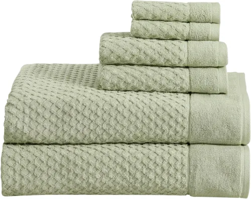 Miniatura 16 de Great Bay Home - Toallas de mano 100% algodón blanco, 6 toallas de baño suaves para manos, altamente absorbentes y de secado rápido, colección