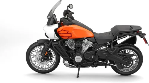 Miniatura 3 de Maisto 1:12 H-D 2021 Pan America, Naranja/Negro/Blanco
